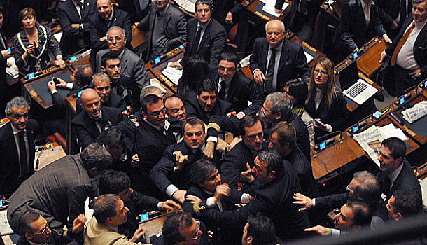 parlamento caos