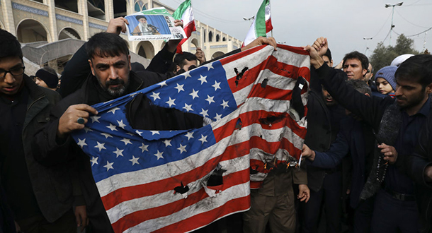 bandiera americana bruciata iran c ap