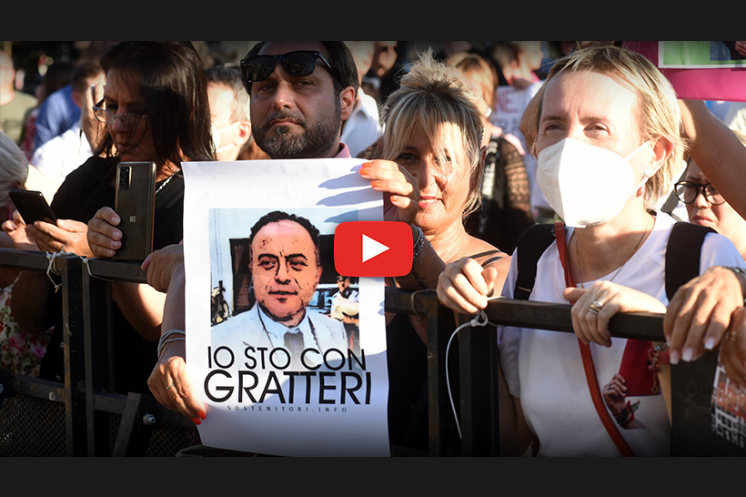Migliaia in piazza per difendere Gratteri: ''Mai più stragi. Lo Stato non lo lasci solo''