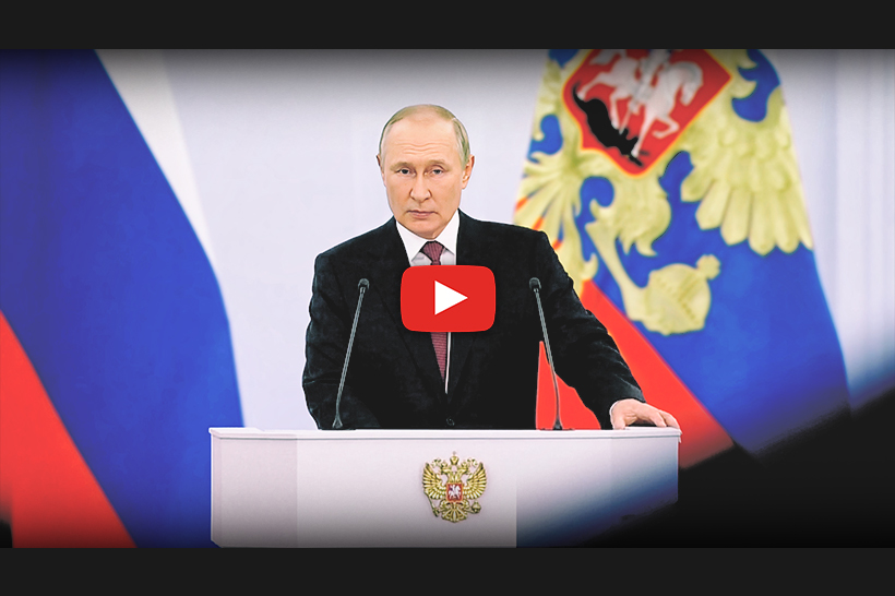 Putin minaccia il mondo: ''Difenderemo il nostro territorio con tutti i mezzi''