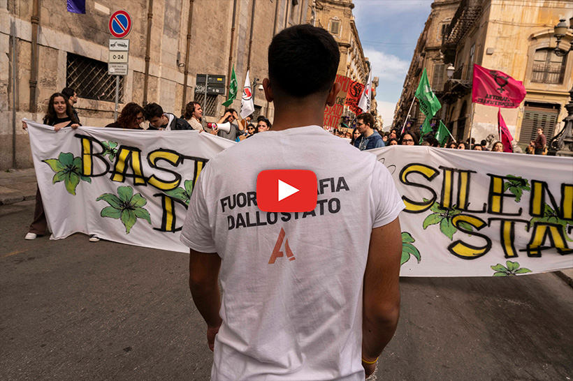 ''Basta silenzi di Stato''. Il corteo dell'antimafia intersezionale dei giovani di Palermo