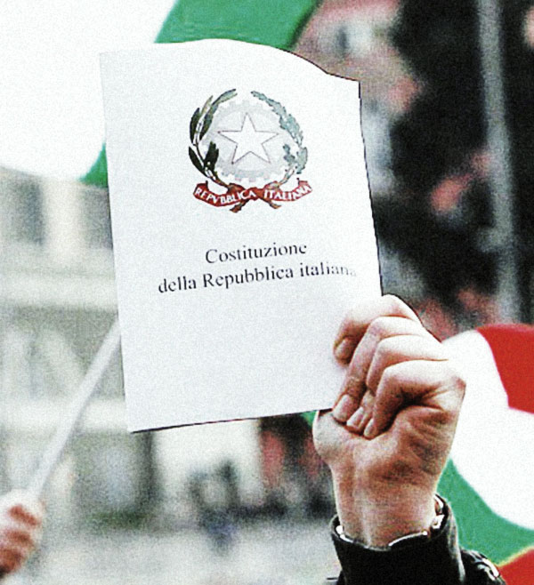costituzione italiana volantino