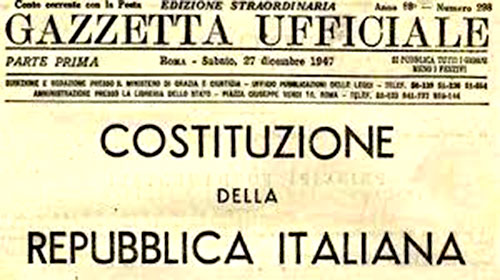 costituzione italiana giornale